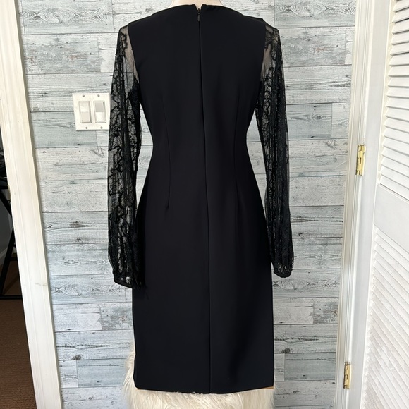 TERI JON by RICKIE FREEMAN BLACK COCKTAIL DRESS - Picture 10 of 14